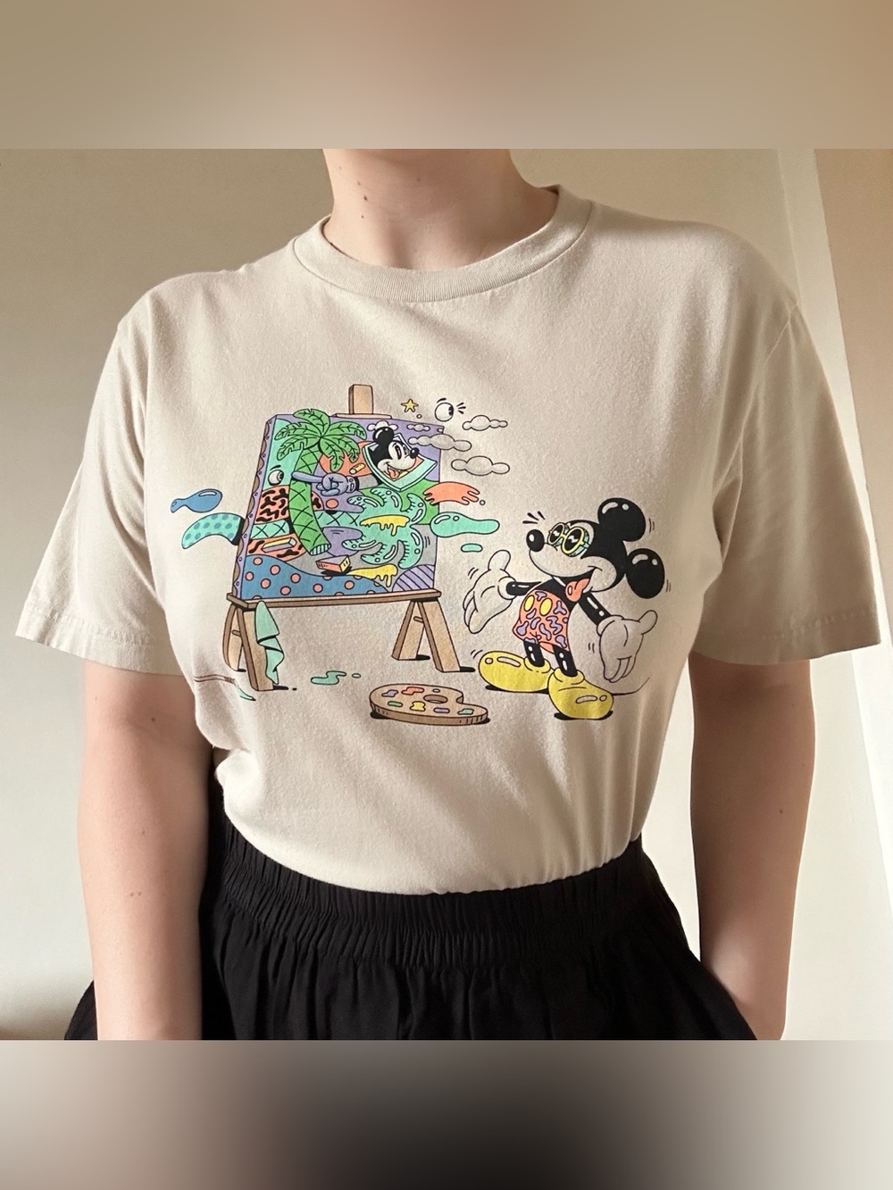 Uniqlo retro Mickey Mouse tee Steven Harrington unisex small